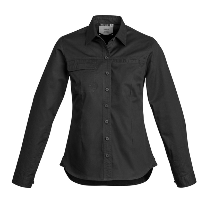 Syzmik Ladies Lightweight Long Sleeve Tradie Shirt image2